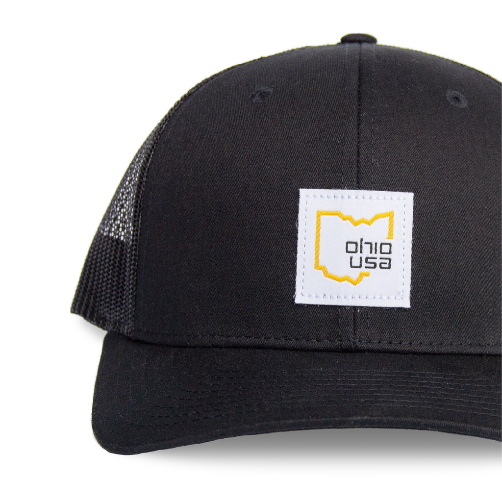 Ohio USA Patch - Trucker Hat / Black