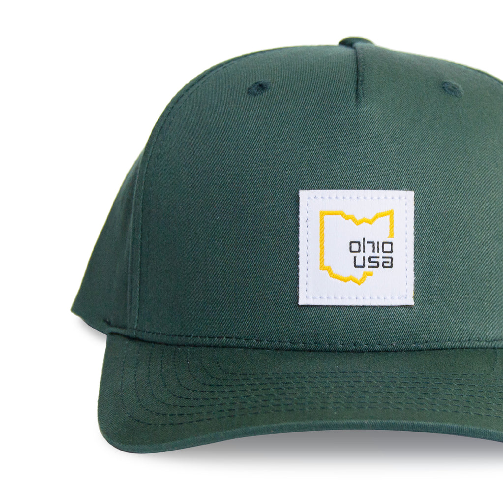 Ohio USA Patch - Snapback Hat / Green