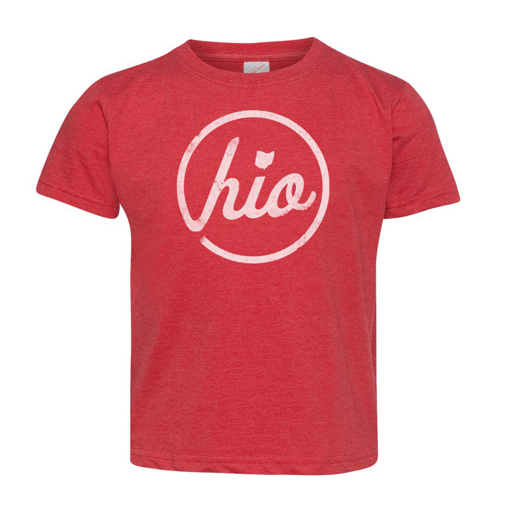 Circle Ohio - Toddler T-Shirt Red