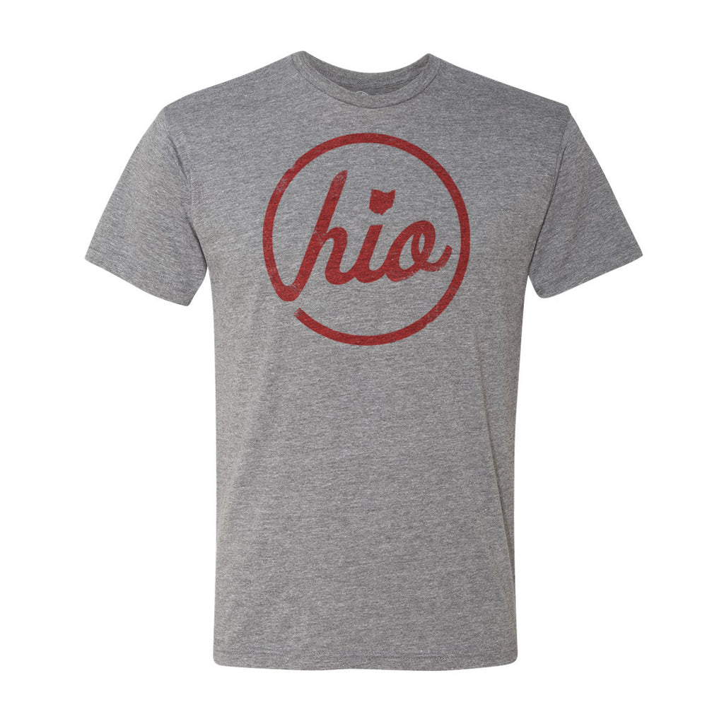 Circle Ohio - T-Shirt / Heather Grey