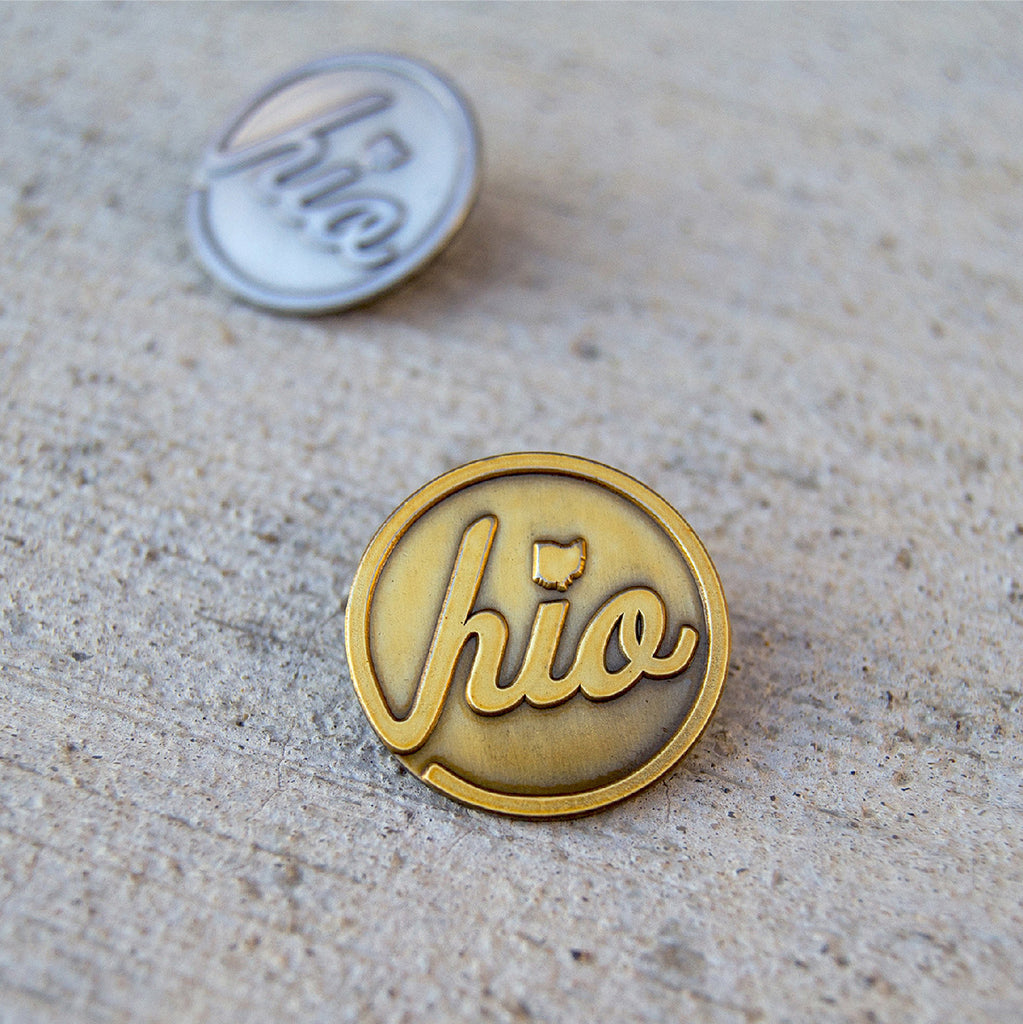 Circle Ohio - Vintage Metal Lapel Pin