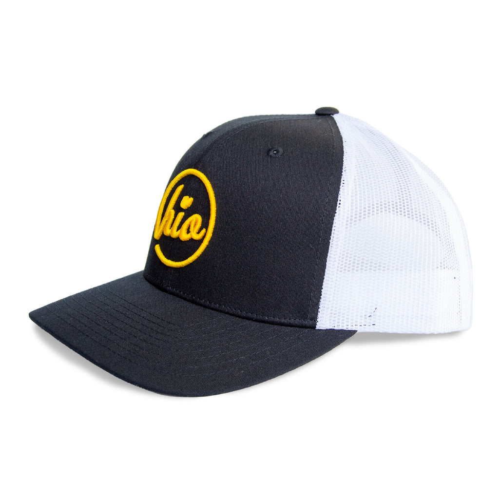 Circle Ohio - Trucker Hat / Black & Yellow Crew