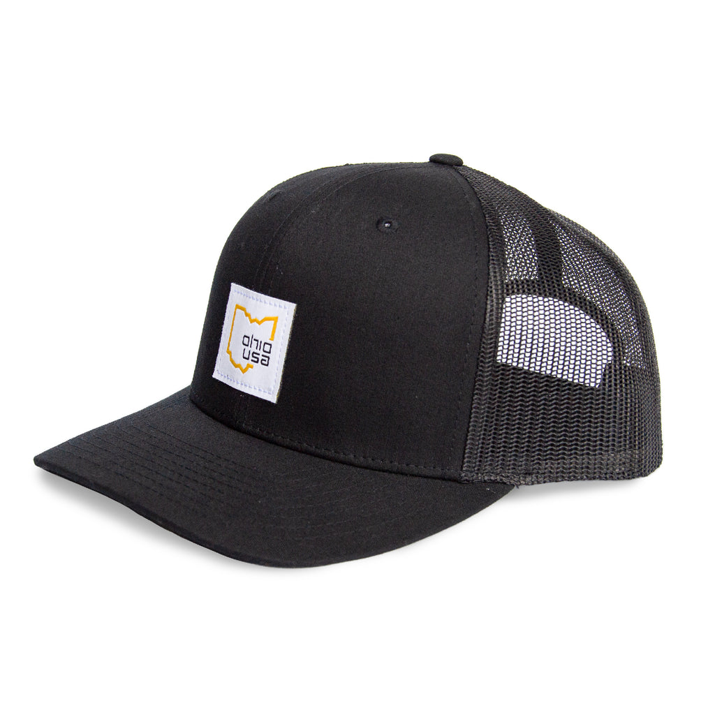 Ohio USA Patch - Trucker Hat / Black
