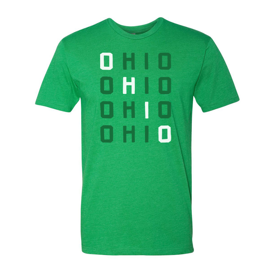 Stacked Ohio - T-Shirt / Green