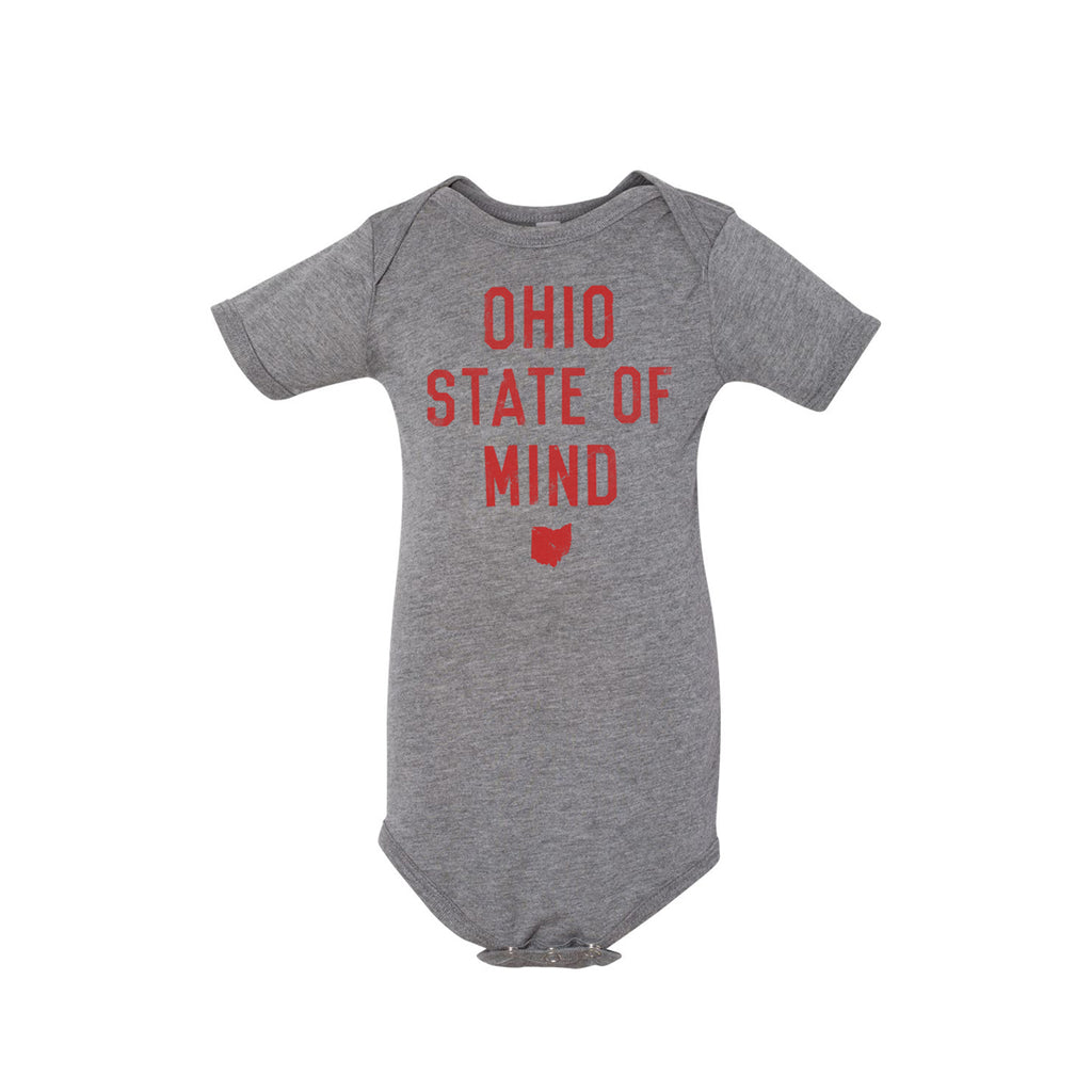 OHIO STATE OF MIND  /  BABY SHORT SLEEVE ONESIE