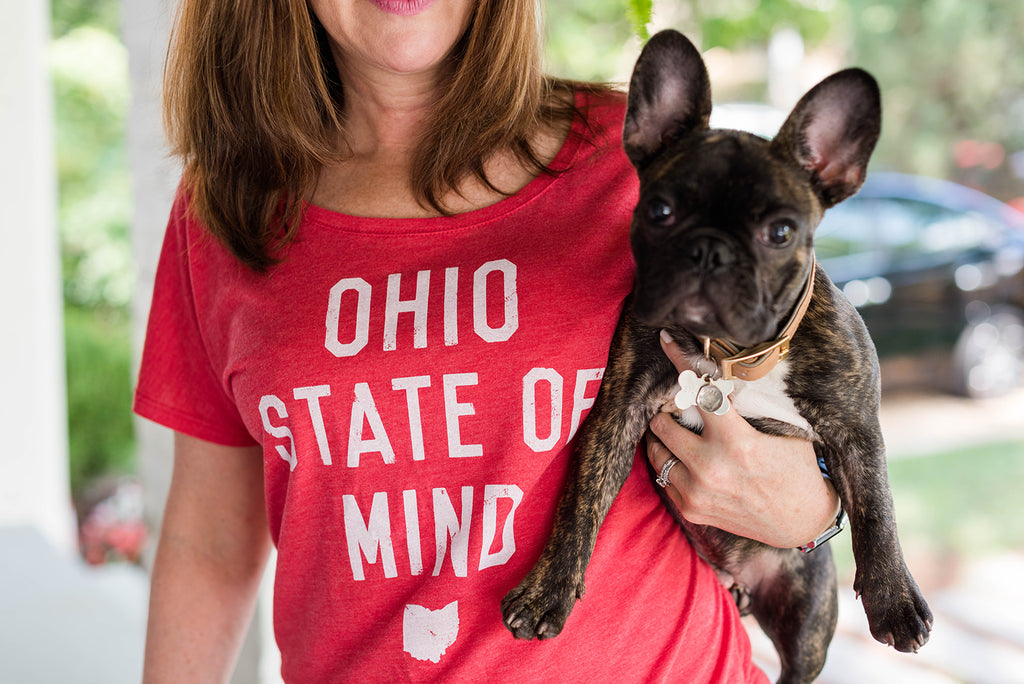 WOMEN'S OHIO STATE OF MIND DOLMAN / RED